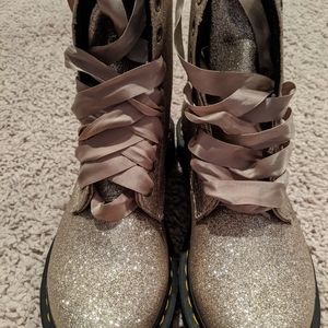 New Gold Glitter Doc Martens